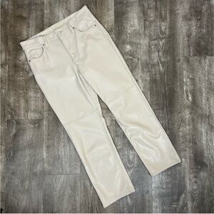 GAP Cream High-Rise Cheeky Straight Jeans